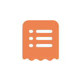 Documents list with orange bg