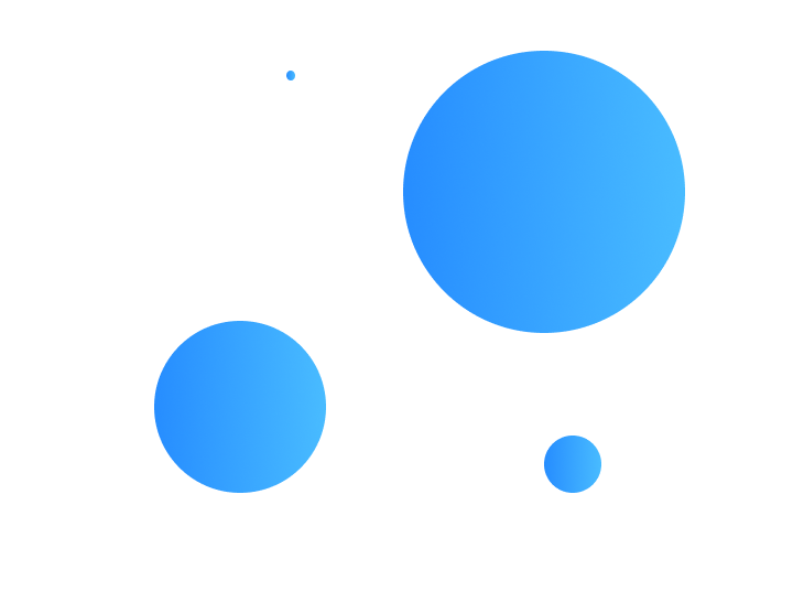 4 light blue balls